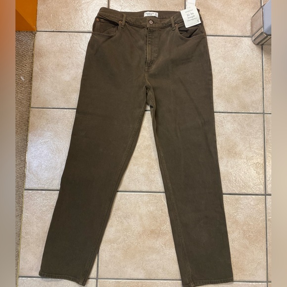 Brown Ambercrombie Jeans 33-Long - Picture 1 of 5